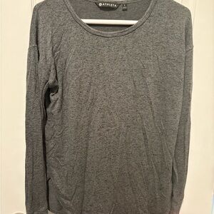 Athleta Green Long Sleeve Top with finger holes